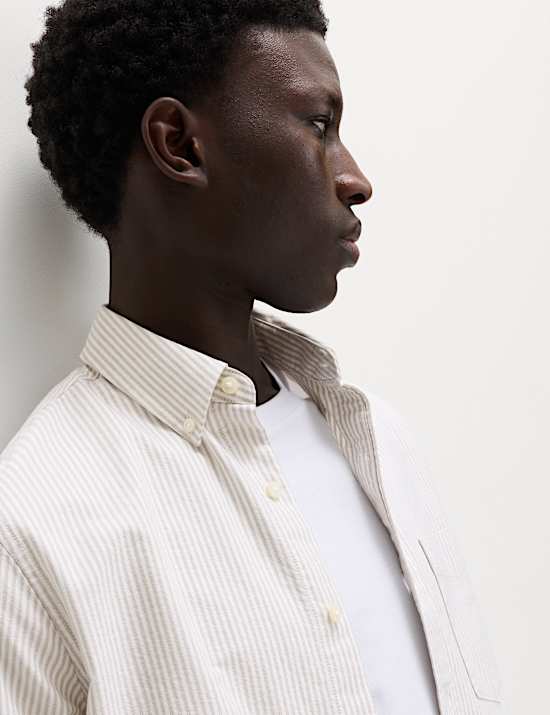 Camisa Oxford de rayas 100 % algod&oacute;n Ultimate