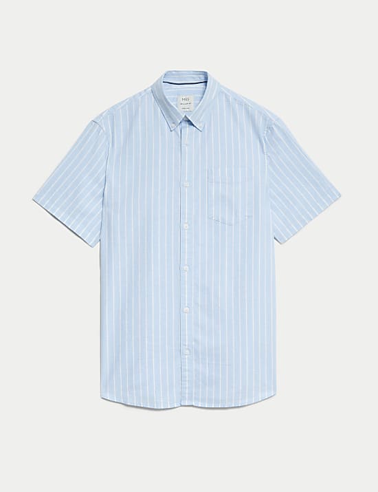 Koszula oxford w paski ze 100% bawełny