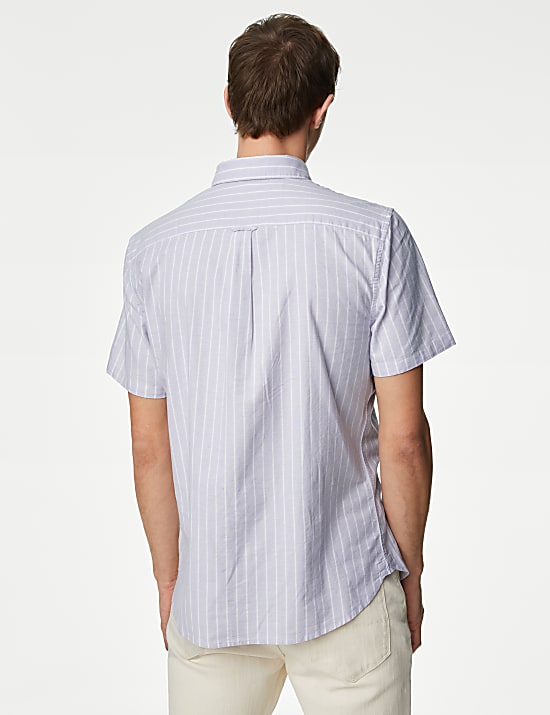Pure Cotton Striped Oxford Shirt