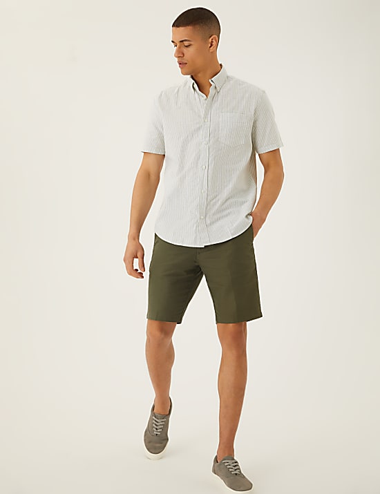 Pure Cotton Striped Oxford Shirt