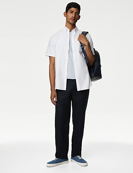 Chemise Oxford 100 % coton, repassage facile