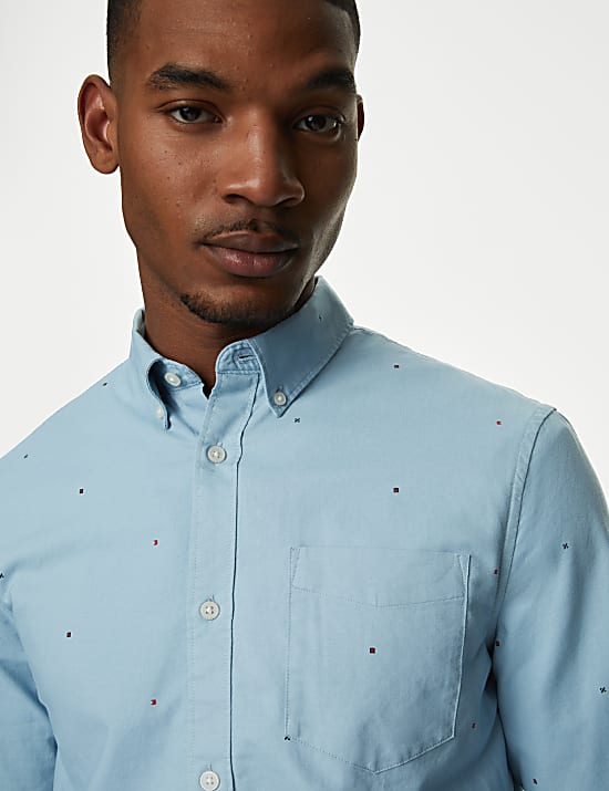 Easy Iron Pure Cotton Oxford Shirt