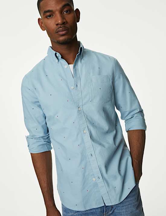 Easy Iron Pure Cotton Oxford Shirt