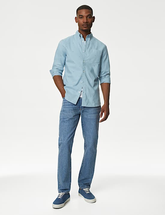 Easy Iron Pure Cotton Oxford Shirt