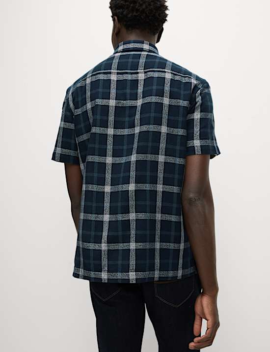 Regular Fit Pure Cotton Check Shirt