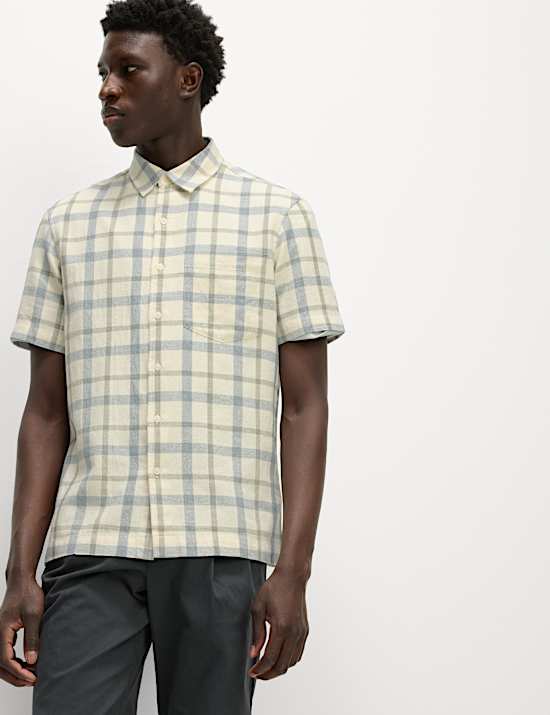 Regular Fit Pure Cotton Check Shirt