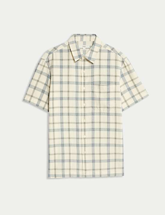 Regular Fit Pure Cotton Check Shirt