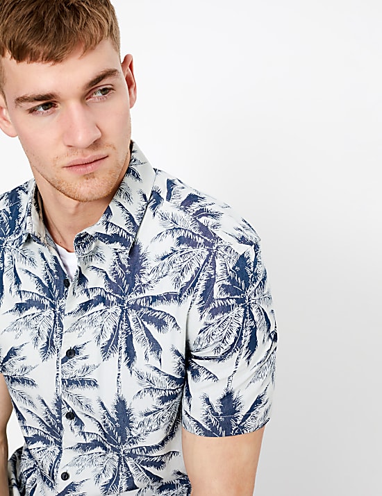 Cotton Hawaiian Shirt