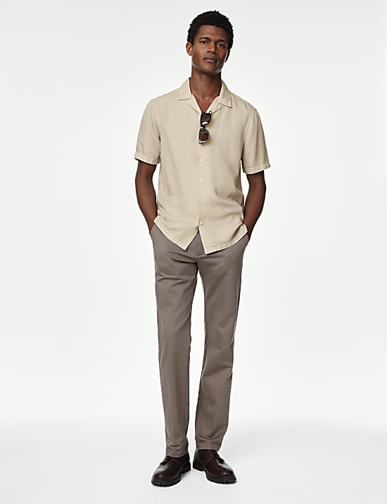 Soft Touch Pure Lyocell Cuban Collar Shirt