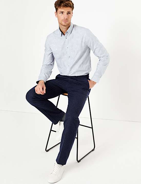 Pure Cotton Floral Print Shirt