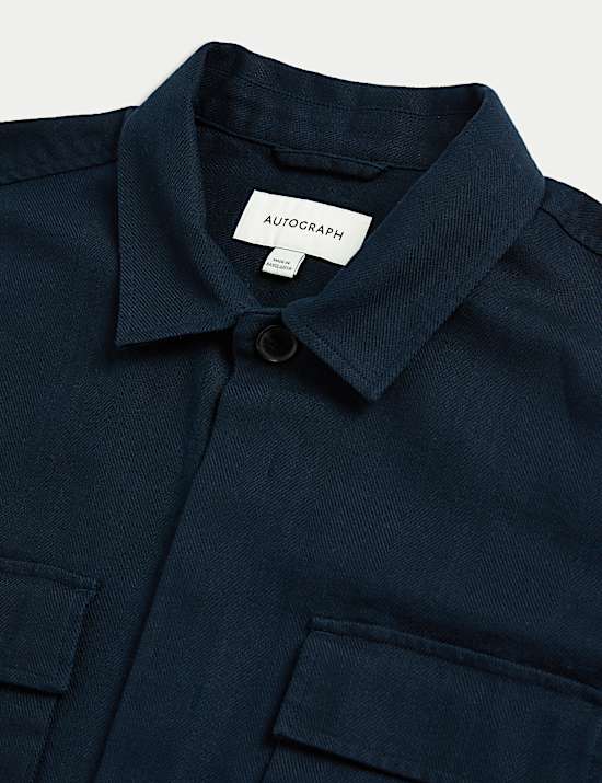 Overshirt van seersucker