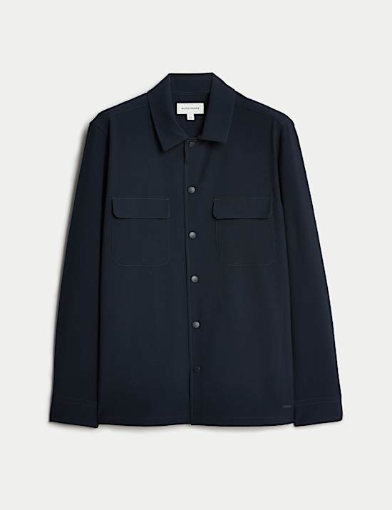 Overshirt van seersucker