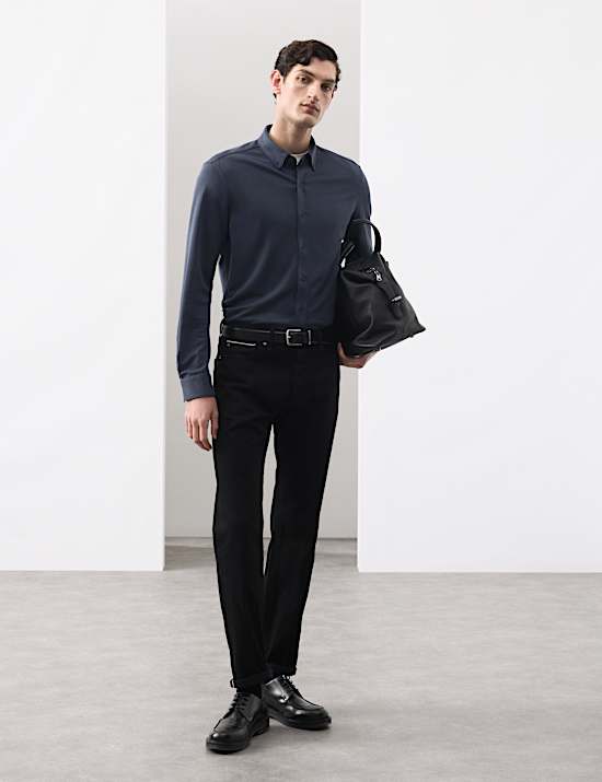 Regular Fit Easy Iron Modal Rich Shirt