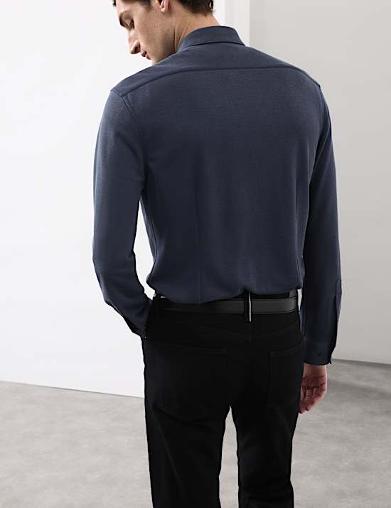 Regular Fit Easy Iron Modal Rich Shirt