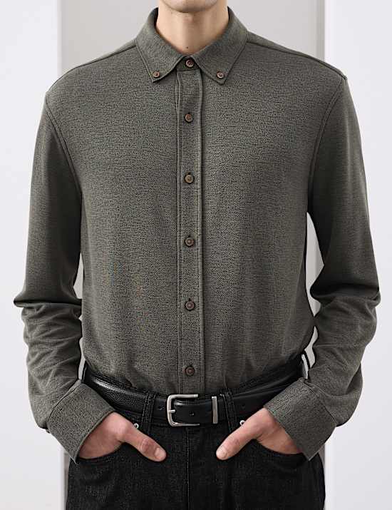Regular Fit Easy Iron Modal Rich Shirt