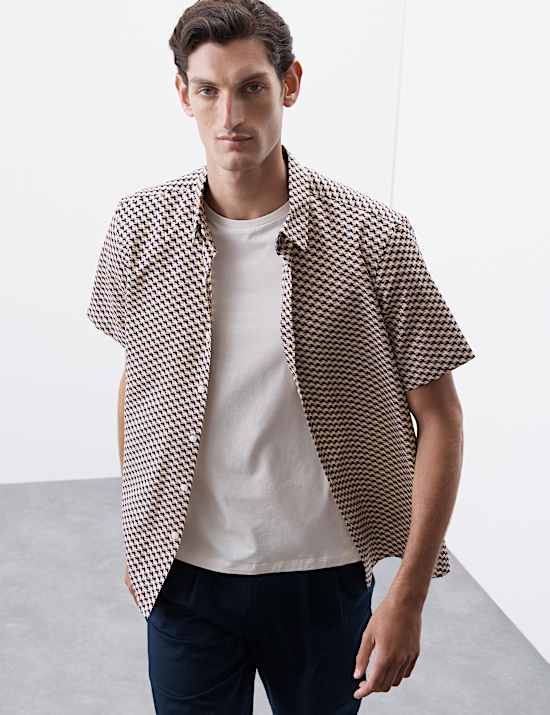 Geometric Print Shirt