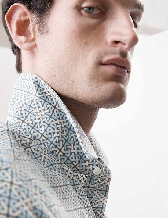 Geometric Print Shirt