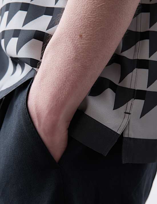 Regular Fit Geometric Print Shirt