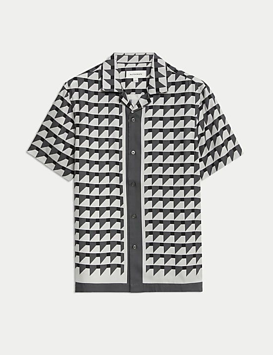 Regular Fit Geometric Print Shirt