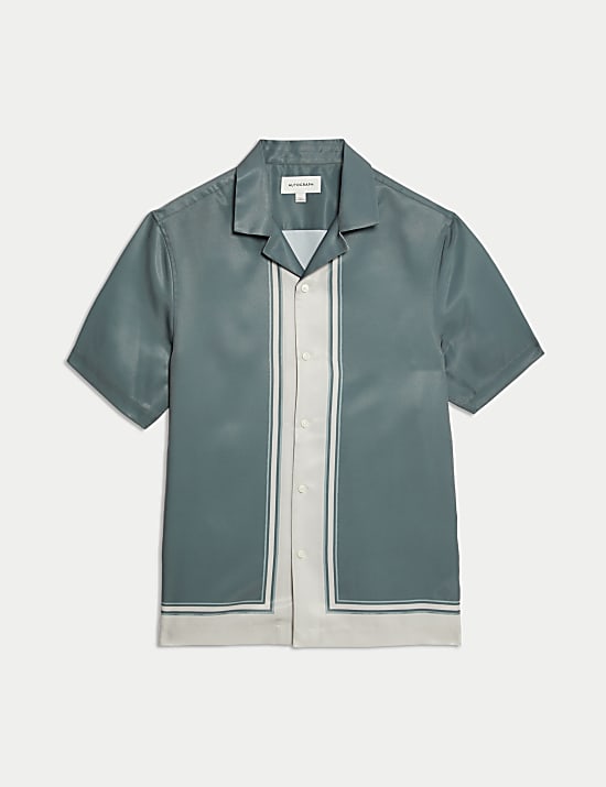 Striped Cuban Collar Shirt