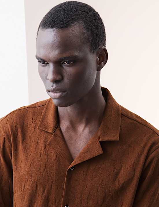 Pure Cotton Textured Shirt