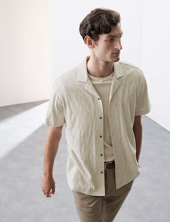 Pure Cotton Textured Shirt