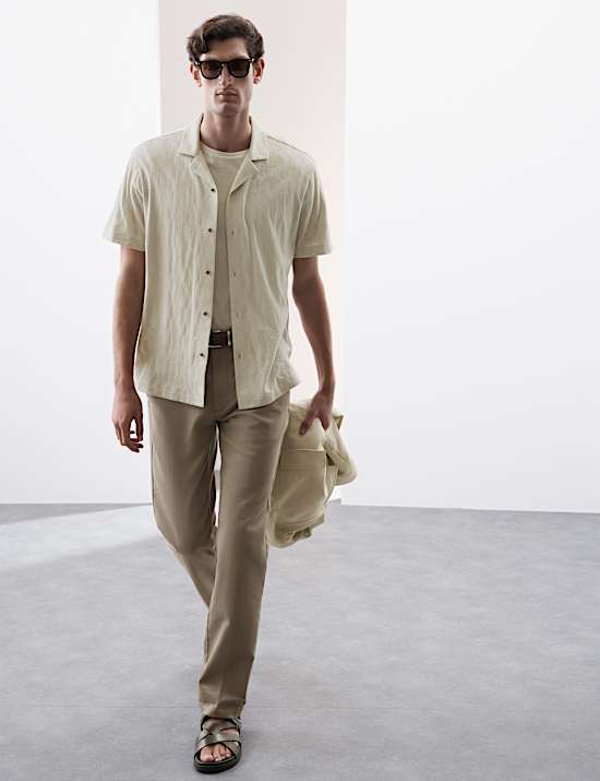 Pure Cotton Textured Shirt