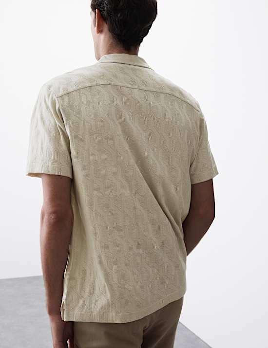 Pure Cotton Textured Shirt