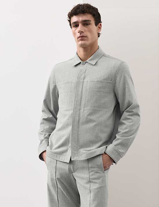 Seersucker Overshirt