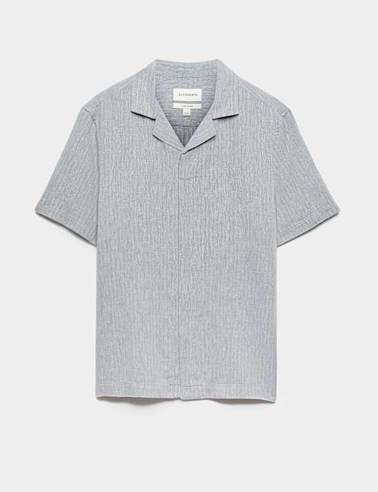Linen Blend Short Sleeve Shirt