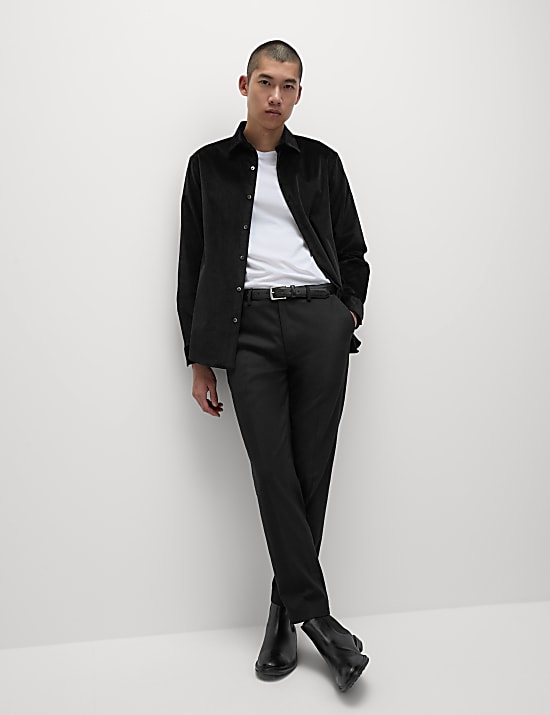 חולצת קטיפה מבד עשיר בכותנה