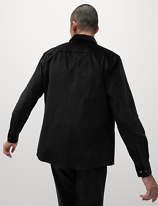 חולצת קטיפה מבד עשיר בכותנה