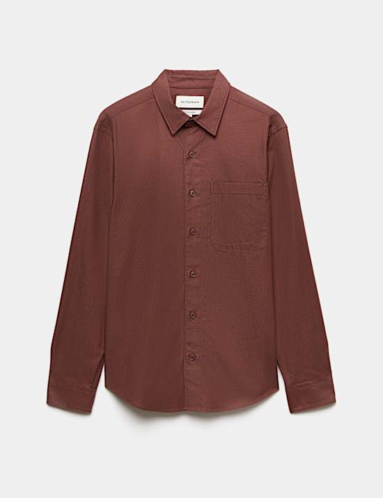 Lyocell Blend Regular Fit Shirt