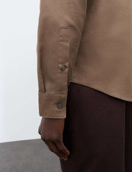 Lyocell Blend Regular Fit Shirt