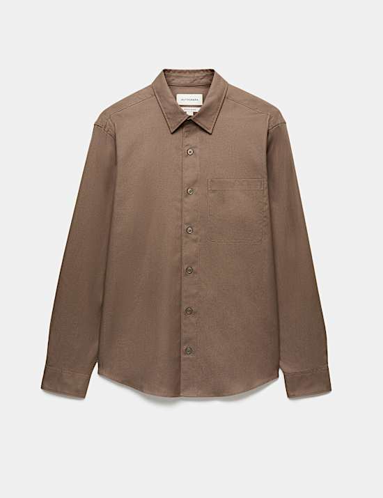 Lyocell Blend Regular Fit Shirt