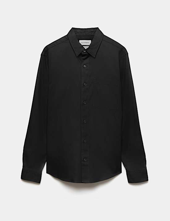 Lyocell Blend Regular Fit Shirt