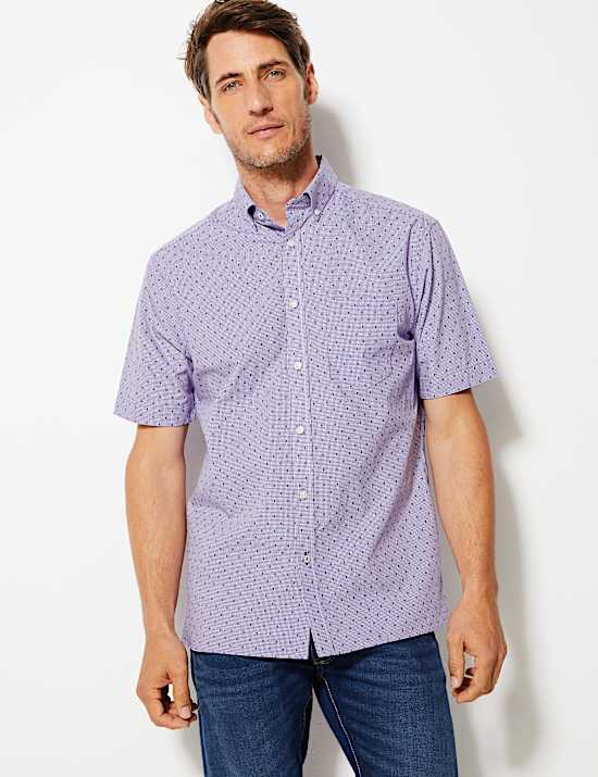 Cotton Gingham Relaxed Fit Shirt