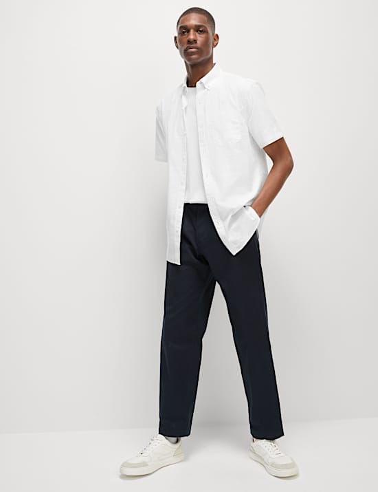 Easy Iron Pure Cotton Textured Shirt