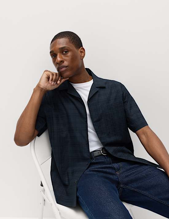 Regular Fit Pure Cotton Short Sleeve Shirt