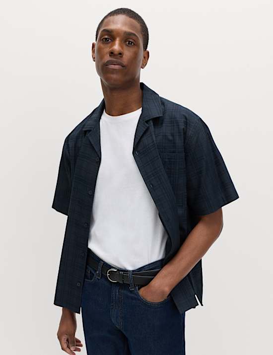 Regular Fit Pure Cotton Short Sleeve Shirt