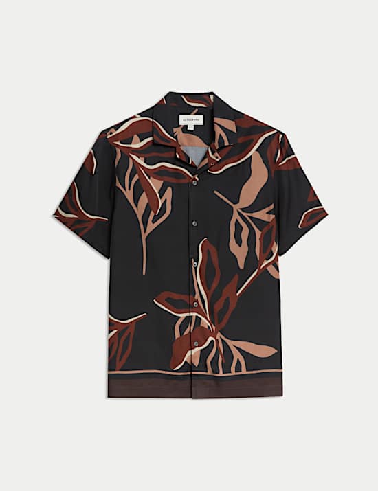 Kemeja Regular Fit Motif Bunga