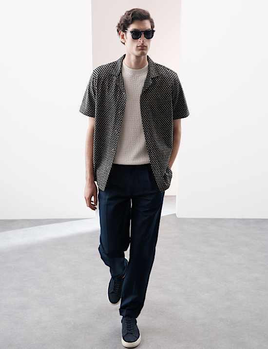 Regular Fit Pure Cotton Short Sleeve Shirt