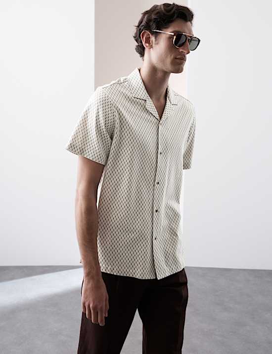 Regular Fit Pure Cotton Short Sleeve Shirt