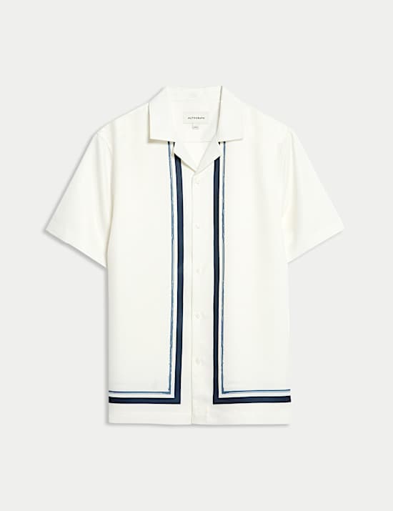 ENNOY PANEL BORDER S/S T-SHIRT WHITE