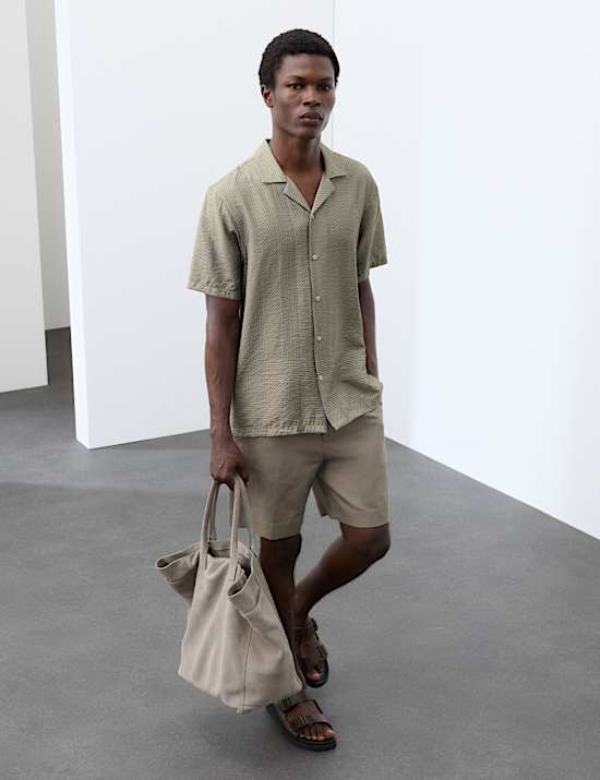 Short Sleeve Geometric Shirt