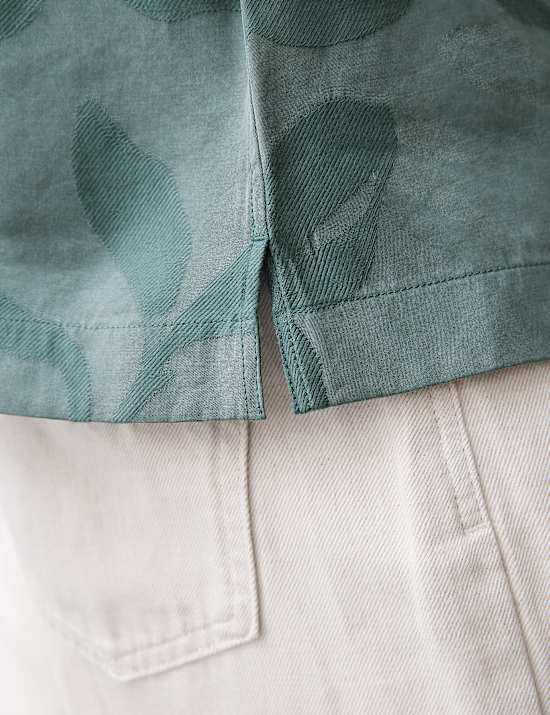 Regular Fit Short Sleeve Cuban Collar Shirt