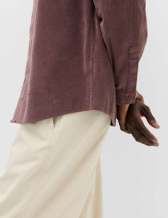 Pure Cotton Fine Corduroy Shirt