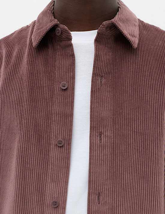 Pure Cotton Fine Corduroy Shirt