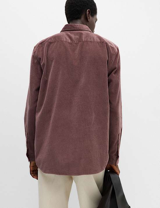 Pure Cotton Fine Corduroy Shirt