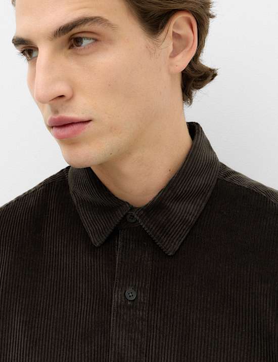 Pure Cotton Fine Corduroy Shirt